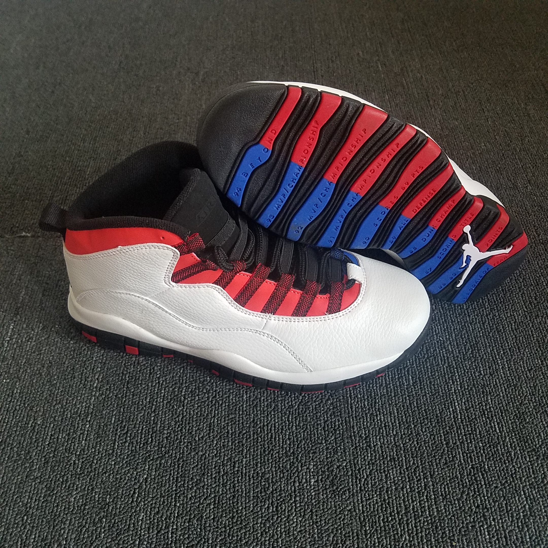 What the Jordan 10 White Black Red Blue